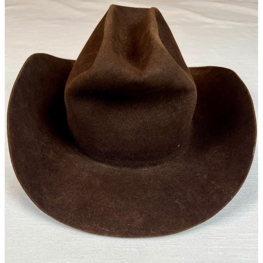 Rare Vintage Royal Stetson Brown Fur Felt Cowboy Hat Casa González Jerez Spain